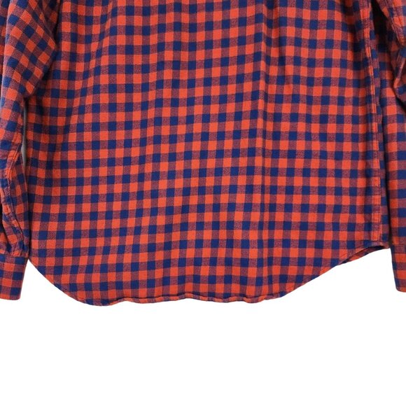Taylor‎ Stitch Shirt Men's 42 Flannel Red & Blue Plaid Button-Down Shirt Pocket - Picture 5 of 10